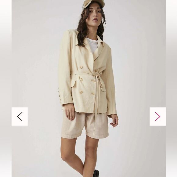 Free People Olivia Tie-Front Blazer
